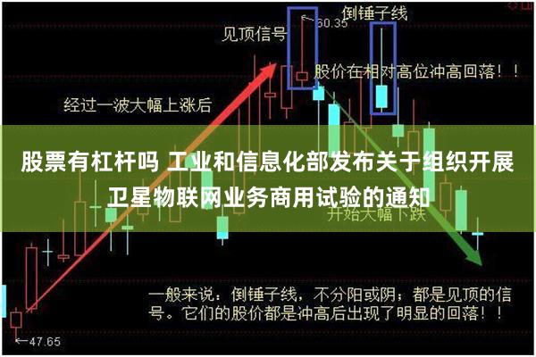 股票有杠杆吗 工业和信息化部发布关于组织开展卫星物联网业务商用试验的通知