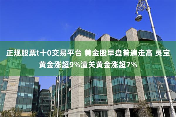 正规股票t十0交易平台 黄金股早盘普遍走高 灵宝黄金涨超9%潼关黄金涨超7%